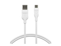 dbramante1928 re-charge - USB-kabel - USB (hane) till 24 pin USB-C (hane) - USB 2.0 - 2.5 m - 100 % återvunnen plast, strömöverföring upp till 36 W CB25ACWH7090