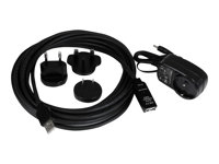 StarTech.com 5 m aktiv USB 2.0-förlängningskabel – M/F - USB-förlängningskabel - USB (hona) till USB (hane) - USB 2.0 - 5 m - aktiv - svart - för P/N: LTUB1MBK, SVA5H2NEUA, UUSBOTG USB2AAEXT5M