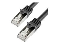 StarTech.com Cat6-patchkabel - skärmad (SFTP) - 1 m, svart - Patch-kabel - RJ-45 (hane) till RJ-45 (hane) - 1 m - SFTP - CAT 6 - formpressad, hakfri - svart N6SPAT1MBK