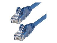StarTech.com 2m LSZH CAT6 Ethernet Cable, 10 Gigabit Snagless RJ45 100W PoE Network Patch Cord with Strain Relief, CAT 6 10GbE UTP, Blue, Individually Tested/ETL, Low Smoke Zero Halogen - Category 6 - 24AWG (N6LPATCH2MBL) - Patch-kabel - RJ-45 (hane) till RJ-45 (hane) - 2 m - 6 mm - UTP - CAT 6 - hakfri - blå N6LPATCH2MBL