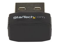 StarTech.com USB Wi-Fi-adapter - AC600 - dual-band trådlös nano-adapter - Nätverksadapter - USB 2.0 - Wi-Fi 5 - svart USB433ACD1X1