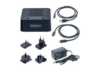 StarTech.com 1:1 Standalone M.2 NVMe Drive Duplicator and Dock - Halvledarenhet/hårddiskduplikator - 2 fack (PCIe (NVMe)) - TAA-kompatibel M2-HDD-DUPLICATOR-N1