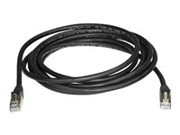 StarTech.com Cat6a Ethernet-kabel - skärmad (STP) - 3 m, svart - Patch-kabel - RJ-45 (hane) till RJ-45 (hane) - 3 m - STP - CAT 6a - hakfri - svart 6ASPAT3MBK