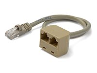 StarTech.com 2-till-1 RJ45 splitterkabeladapter - F/M - Nätverksdelare - RJ-45 (hane) till RJ-45 (hona) RJ45SPLITTER
