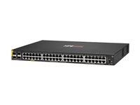 HPE Aruba Networking CX 6100 48G Class4 PoE 4SFP+ 740W Switch - Switch - L3 - Administrerad - 48 x 10/100/1000 (PoE+) + 4 x 1 gigabit/10 gigabit SFP+ (upplänk) - sida till sida luftflöde - rackmonterbar, väggmonterbar - PoE+ (740 W) - CTO R9Y04A#ABB