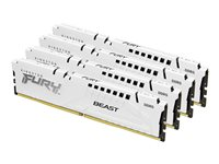 Kingston FURY Beast - DDR5 - sats - 128 GB: 4 x 32 GB - DIMM 288-pin - 5200 MT/s / PC5-41600 - CL40 - 1.25 V - on-die ECC KF552C40BWK4-128