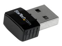 StarTech.com USB 2.0-miniadapter för Wireless-N-nätverk på 300 Mbps - 802.11n 2T2R WiFi-adapter - Nätverksadapter - USB 2.0 - 802.11b/g/n - svart USB300WN2X2C