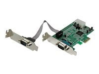 StarTech.com Native lågprofils RS232 PCI express seriellt-kort med 2 portar och 16550 UART - Seriell adapter - PCIe låg profil - RS-232 x 2 PEX2S553LP