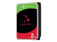 Seagate IronWolf ST2000VN003 - Hårddisk - 2 TB - inbyggd - 3.5" - SATA 6Gb/s - 5400 rpm - buffert: 256 MB - med 3 års Seagate Rescue Data Recovery ST2000VN003