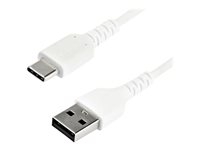 StarTech.com 2 m USB 2.0 till USB-C-kabel -&nbsp;vit - USB-kabel - USB (hane) rak till 24 pin USB-C (hane) rak - Thunderbolt 3 / USB 2.0 - 2 m - vit RUSB2AC2MW