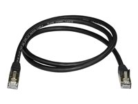 StarTech.com cat6a ethernet-kabel - Patch-kabel - RJ-45 (hane) till RJ-45 (hane) - 7 m - STP - CAT 6a - formpressad, hakfri - svart 6ASPAT7MBK