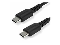StarTech.com 1 m USB-C-kabel&nbsp;-&nbsp;svart - USB-kabel - 24 pin USB-C (hane) rak till 24 pin USB-C (hane) rak - Thunderbolt 3 / USB 2.0 - 1 m - svart - för P/N: CDP2HDUACP2, SECTBLTDT RUSB2CC1MB