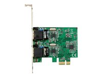 StarTech.com Gigabit PCI Express kortadapter med två portar för servernätverk - PCIe-nätverkskort - Nätverksadapter - PCIe låg profil - Gigabit Ethernet x 2 - för P/N: ET91000SM10, ET91000SM20 ST1000SPEXD4