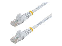StarTech.com Cat5e patchkabel med hakfria RJ45-kontakter ? 3 m, vit - Patch-kabel - RJ-45 (hane) till RJ-45 (hane) - 3 m - UTP - CAT 5e - formpressad, hakfri - vit 45PAT3MWH