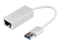 StarTech.com USB 3.0 till Gigabit-nätverksadapter - silver - Nätverksadapter - USB 3.0 - Gigabit Ethernet x 1 - silver USB31000SA