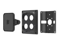 Compulocks Universal Tablet Magnetic Wall Mount - Monteringssats (väggmonteringskonsol, magnetisk montering) - för surfplatta - stål - svart - monteringsgränssnitt: 100 x 100 mm 201MVHBMM01