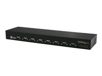 StarTech.com USB to Serial Hub - 8 Port - COM Port Retention - Rack Mount and Daisy Chainable - FTDI USB to RS232 Hub (ICUSB23208FD) - Seriell adapter - USB 2.0 - RS-232 x 8 - svart ICUSB23208FD