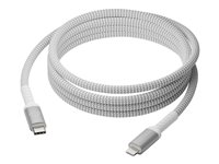 dbramante1928 re-charge - Lightning-kabel - 24 pin USB-C hane till Lightning hane - 2.5 m - 100 % återvunnen plast, flätad kabel CB25CLGR7121