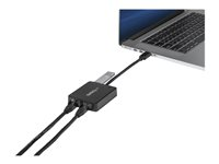 StarTech.com USB 3.0 till Dubbel Port Gigabit Ethernet-nätverksadapter med USB-port - Nätverksadapter - USB 3.0 - 1GbE - 1000Base-T - 2 portar - svart USB32000SPT