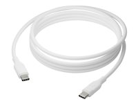 dbramante1928 re-charge - USB-kabel - 24 pin USB-C (hane) till 24 pin USB-C (hane) - USB 2.0 - 2.5 m - flätad kabel, USB-strömförsörjning (100W), up to 480 Mbps CB25CCWH7091