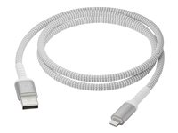 dbramante1928 re-charge - Lightning-kabel - USB hane till Lightning hane - 1.2 m - 100 % återvunnen plast, flätad kabel CB12ALGR7115