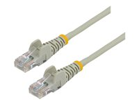 StarTech.com Cat5e patchkabel med hakfria RJ45-kontakter - 5 m, grå - Patch-kabel - RJ-45 (hane) till RJ-45 (hane) - 5 m - UTP - CAT 5e - hakfri - grå 45PAT5MGR