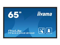 iiyama ProLite TF6539AS-B1AG - 65" Diagonal klass (64.5" visbar) LED-bakgrundsbelyst LCD-skärm - digital skyltning - med inbyggd mediaspelare och pekskärm (multitouch) - Android - 4K UHD (2160p) 3840 x 2160 - svart TF6539AS-B1AG