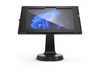 Compulocks Surface GO 1-4 Gen Apex Enclosure Mast Counter Stand - Monteringssats (hölje, ställ) - för surfplatta - låsbar - metallram - svart - skärmstorlek: 10"-10.5" - bänkskiva, väggmonterbar - för Microsoft Surface Go, Go 2, Go 2 for Business, Go 3, Go 3 for Business, Go 4 for Business 333B510APXB