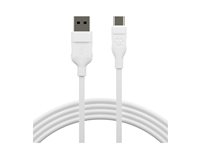dbramante1928 re-charge - USB-kabel - USB (hane) till 24 pin USB-C (hane) - USB 2.0 - 1.2 m - strömöverföring upp till 36 W, 100 % återvunnen plast, up to 480 Mbps CB12ACWH7088