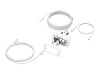 VISION TechConnect - Platta för plan montering - 5m - väggmontering - vit - 2-gang - 2 portar TC3-PK5M