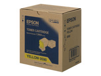 Epson - Hög kapacitet - gul - original - tonerkassett - för AcuLaser C3900DN, C3900DTN, C3900N, C3900TN, CX37DN, CX37DNF, CX37DTN, CX37DTNF C13S050590