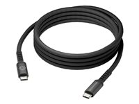 dbramante1928 re-charge it - USB-kabel - 24 pin USB-C (hane) till 24 pin USB-C (hane) - 2 m - flätad kabel, upp till 100W laddningskraft - svart CB20CCBL7235