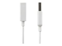 StarTech.com 3m White USB 2.0 Extension Cable Cord - A to A - USB Male to Female Cable - 1x USB A (M), 1x USB A (F) - White, 3 meter (USBEXTPAA3MW) - USB-förlängningskabel - USB (hona) till USB (hane) - USB 2.0 - 3 m - formpressad - vit - för P/N: MSDREADU2OTG, USBEXTPAA1MW, USBEXTPAA2MW, USBPAUB1MW, USBPAUB2MW, USBPAUB50CMW USBEXTPAA3MW