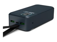 PORT Connect Adventure - Strömförsörjningsbank - 30000 mAh - 111 Wh - 2.1 A - QC - 2 utdatakontakter (2 x USB) 907003