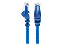 StarTech.com 2m LSZH CAT6 Ethernet Cable, 10 Gigabit Snagless RJ45 100W PoE Network Patch Cord with Strain Relief, CAT 6 10GbE UTP, Blue, Individually Tested/ETL, Low Smoke Zero Halogen - Category 6 - 24AWG (N6LPATCH2MBL) - Patch-kabel - RJ-45 (hane) till RJ-45 (hane) - 2 m - 6 mm - UTP - CAT 6 - hakfri - blå N6LPATCH2MBL