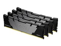 Kingston FURY Renegade - DDR4 - sats - 128 GB: 4 x 32 GB - DIMM 288-pin - 3600 MT/s / PC4-28800 - CL18 - 1.2 V - ej buffrad - icke ECC - svart KF436C18RB2K4/128
