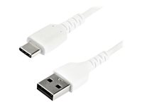 StarTech.com 1 m USB 2.0 till USB-C-kabel -&nbsp;vit - USB-kabel - USB (hane) rak till 24 pin USB-C (hane) rak - Thunderbolt 3 / USB 2.0 - 1 m - vit RUSB2AC1MW