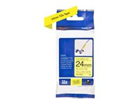 Brother TZe-FX651 - Svart på gult - Rulle ( 2,4 cm x 8 m) 1 kassett(er) flexibel tape - för Brother PT-D600; P-Touch PT-2430, 2470, 3600, 9800, D610, D800, E500, E550, H500, P750 TZEFX651