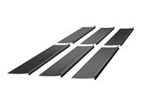APC NetShelter - Racktätningskoextrudering (horisontell / vertikal) - 1000 mm - tak - takmontering, rackmontering - svart (paket om 6) NSAC2003