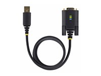 StarTech.com 6.6ft (2m) USB to Serial Adapter Cable, COM Retention, RS232 - USB / seriell kabel - USB (hane) till DB-9 (hane) skruvbar - 2 m - robust, formpressad - svart 1P6FFC-USB-SERIAL