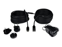 StarTech.com 20 m aktiv USB 2.0-förlängningskabel - M/F - USB-förlängningskabel - USB (hane) till USB (hona) - USB 2.0 - 20 m - aktiv - svart - för P/N: SVA5H2NEUA, UUSBOTG USB2AAEXT20M