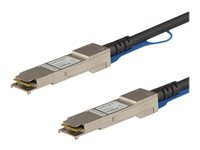 StarTech.com Cisco QSFP-H40G-CU0-5M Compatible 0.5m 40G QSFP+ to QSFP+ DAC Twinax, 40G QSFP+ Copper DAC 40 Gbps Low Power Passive Transceiver Module DAC, Cisco Firepower C9200, 40GE Cable - Lifetime Warranty (QSFPH40GCU05) - 40GBase direktkopplingskabel - QSFP+ spärrad till QSFP+ spärrad - 50 cm - dubbelaxlad - SFF-8436 - passiv - svart QSFPH40GCU05
