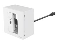 VISION TechConnect 3 - Modulkontaktplatta med insnäppsfästen - USB Typ C - vit TC3 USBCFF