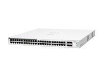 HPE Networking Instant On 1830 48G 24p Class4 PoE 4SFP 370W Switch - Switch - smart - 24 x 10/100/1000 + 24 x 10/100/1000 (PoE+) + 4 x Gigabit SFP - skrivbordsmodell, rackmonterbar - PoE+ (370 W) JL815A#ABB