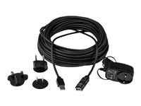 StarTech.com 10 m aktiv USB 2.0-förlängningskabel - M/F - USB-förlängningskabel - USB (hona) till USB (hane) - USB 2.0 - 10 m - aktiv - svart - för P/N: LTUB1MBK, SVA5H2NEUA, UUSBOTG USB2AAEXT10M