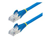 StarTech.com 7m CAT6a Ethernet Cable - Blue - Low Smoke Zero Halogen (LSZH) - 10GbE 500MHz 100W PoE++ Snagless RJ-45 w/Strain Reliefs S/FTP Network Patch Cord - Patch-kabel - RJ-45 (hane) till RJ-45 (hane) - 7 m - S/FTP - CAT 6a - IEEE 802.3bt - hakfri, tvinnad, formpressad, halogenfri - blå NLBL-7M-CAT6A-PATCH