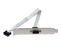 StarTech.com 16in (40cm) 9 Pin Serial Male to 10 Pin Motherboard Header Slot Plate - motherboard Serial Port Adapter (PLATE9M16) - Seriell panel - DB-9 (hane) till 10 pin IDC (hona) - 41 cm - grå PLATE9M16