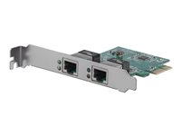 StarTech.com Gigabit PCI Express kortadapter med två portar för servernätverk - PCIe-nätverkskort - Nätverksadapter - PCIe låg profil - Gigabit Ethernet x 2 - för P/N: ET91000SM10, ET91000SM20 ST1000SPEXD4