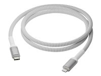 dbramante1928 re-charge - Lightning-kabel - 24 pin USB-C hane till Lightning hane - 1.2 m - 100 % återvunnen plast, flätad kabel CB12CLGR7117
