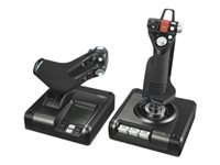 Logitech X52 Professional H.O.T.A.S. - Joystick och spjäll - kabelansluten - för PC 945-000003